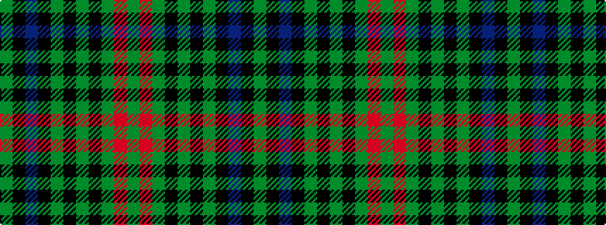 idealised woven sample of pattern GKBKGKGKGRG