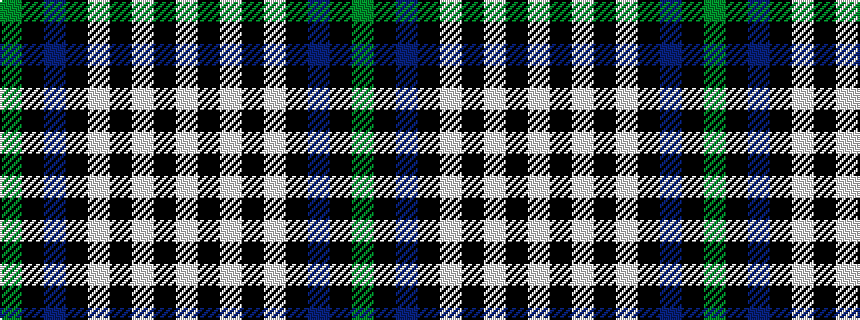 idealised woven sample of pattern GKBKWKWKW