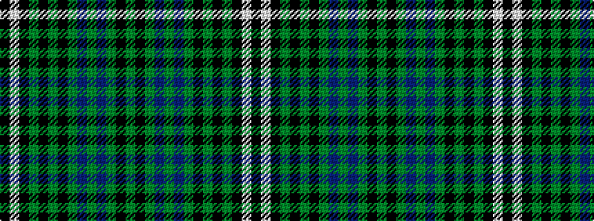 idealised woven sample of pattern GKGBGBGKGKGKWK