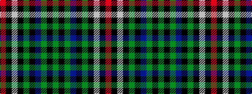 idealised woven sample of pattern GKGBKGKWKR