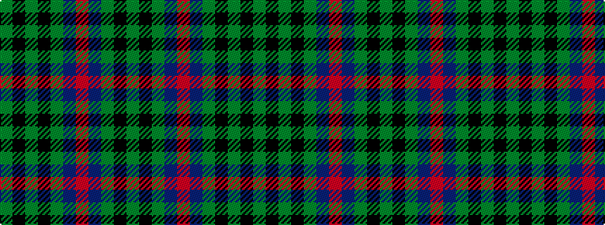 idealised woven sample of pattern GKGBRBGKGKG