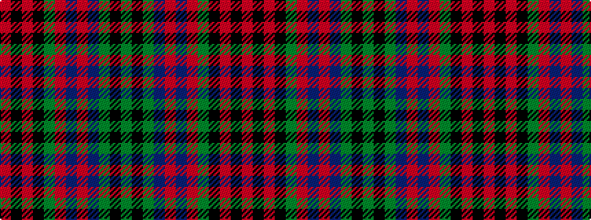 idealised woven sample of pattern GKGBRBRGKRKR
