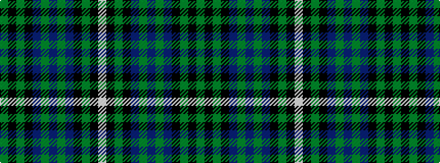 idealised woven sample of pattern GKGKBGBGBKGKW