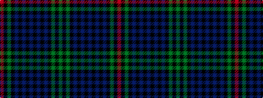 idealised woven sample of pattern GKGKBKBKBKBKBKGKR