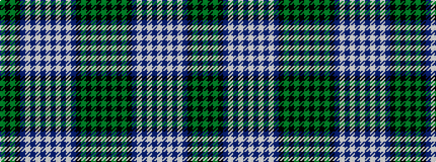 idealised woven sample of pattern GKGKBWBWBWBWBWBKGKGKG