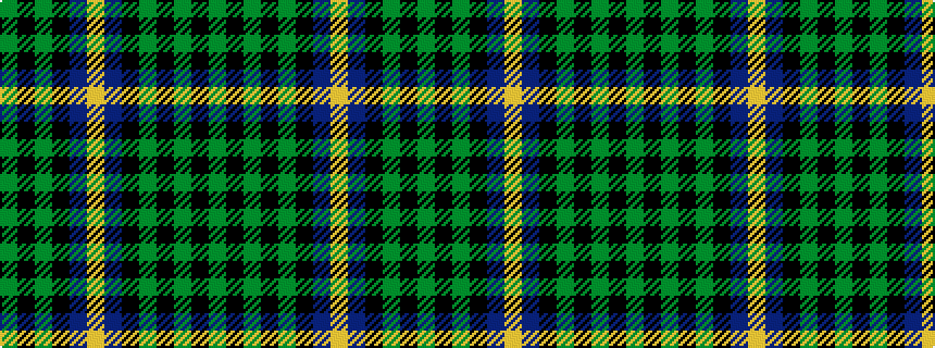 idealised woven sample of pattern GKGKBYBKGKGKG