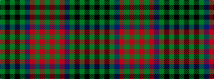 idealised woven sample of pattern GKGKGBRGRG