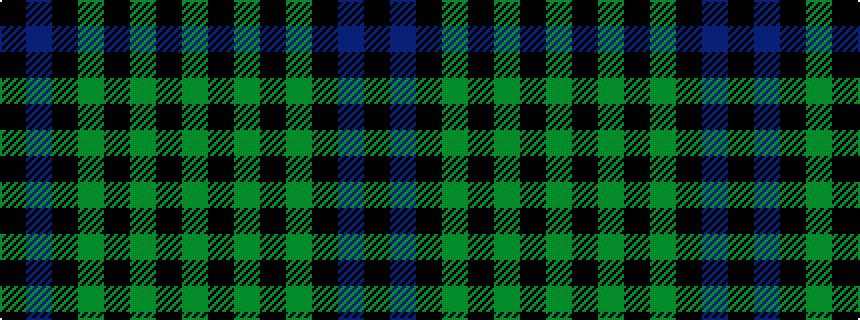 idealised woven sample of pattern GKGKGKBK