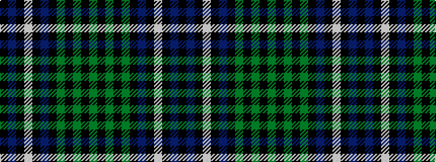 idealised woven sample of pattern GKGKGKBKWKBK