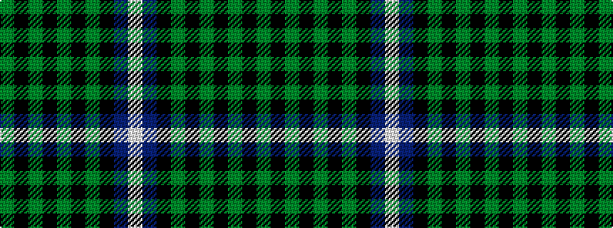 idealised woven sample of pattern GKGKGKGKBW