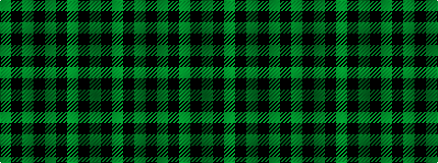 idealised woven sample of pattern GKGKGKGKG
