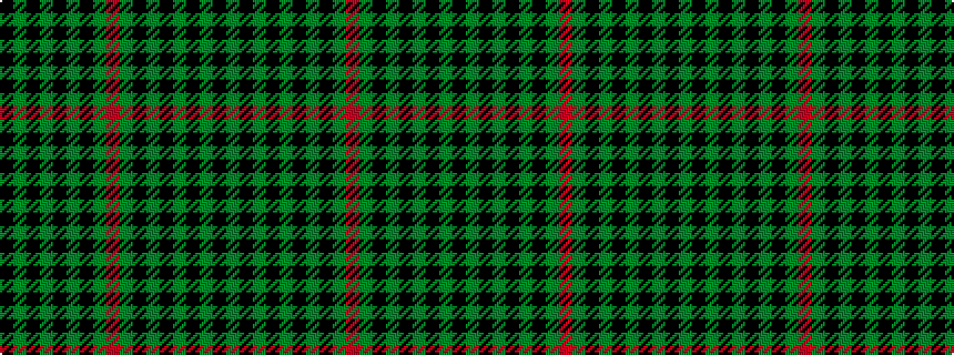 idealised woven sample of pattern GKGKGKGKGRGKGKGKGK