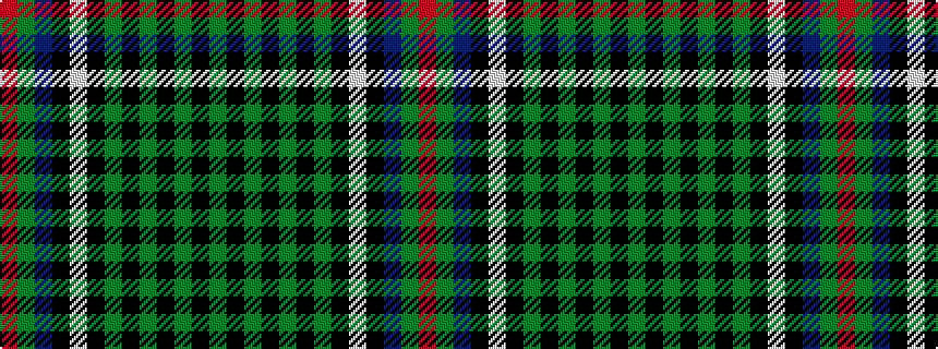 idealised woven sample of pattern GKGKGKGKWKBGR