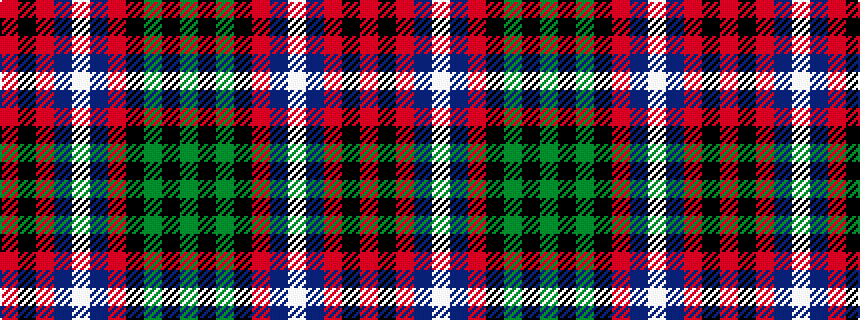idealised woven sample of pattern GKGKRBWBRKR