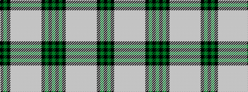 idealised woven sample of pattern GKGKWWWWWWWWWKGK