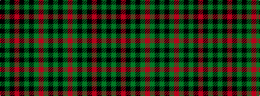 idealised woven sample of pattern GKGRGKGKRKGK