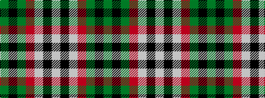 idealised woven sample of pattern GKGRWKW