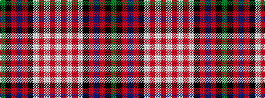 idealised woven sample of pattern GKRBRKWRWRW