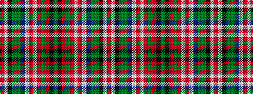 idealised woven sample of pattern GKRGRWRWBGGKWR