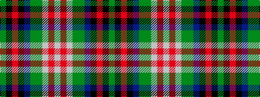 idealised woven sample of pattern GKRKBGGWRW