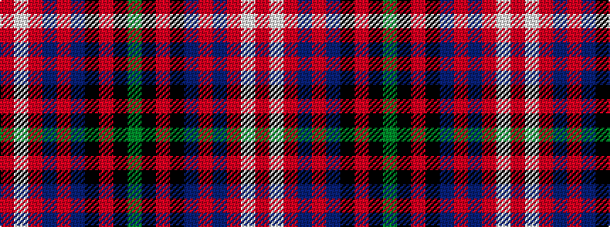 idealised woven sample of pattern GKRKBRBRWR