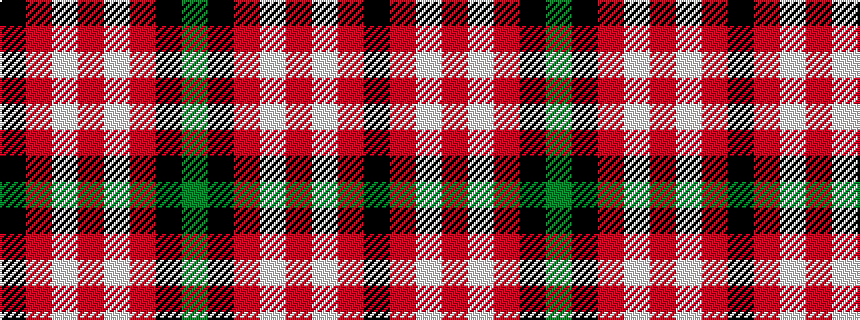 idealised woven sample of pattern GKRWRWRK
