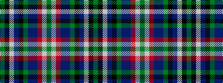 idealised woven sample of pattern GKWBKGBBRWG