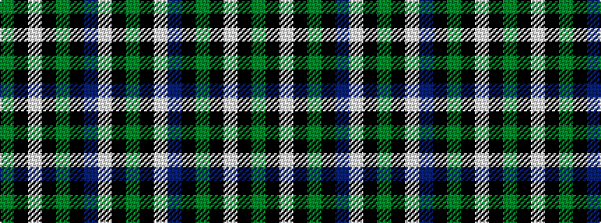 idealised woven sample of pattern GKWBKGKWKG