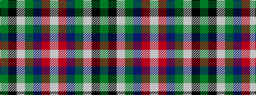 idealised woven sample of pattern GKWGBRW