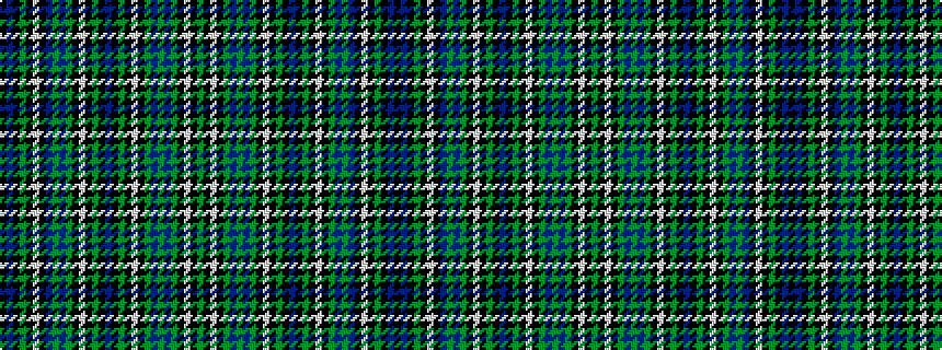 idealised woven sample of pattern GKWKGBGBGKWKGKBKGKWKGBGBKWKGKBK