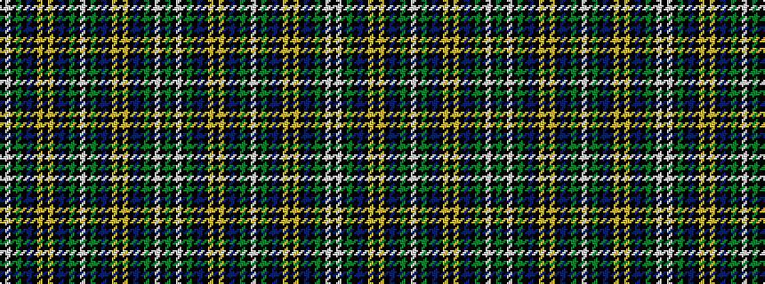 idealised woven sample of pattern GKWKGKBKYKYKBKGKWKGKBKYKYKBKGKWK