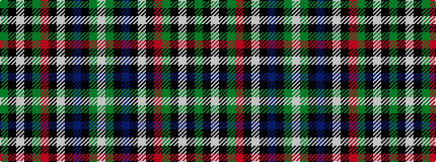 idealised woven sample of pattern GKWKGRKWKBKGW