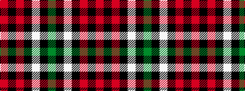 idealised woven sample of pattern GKWKRKR
