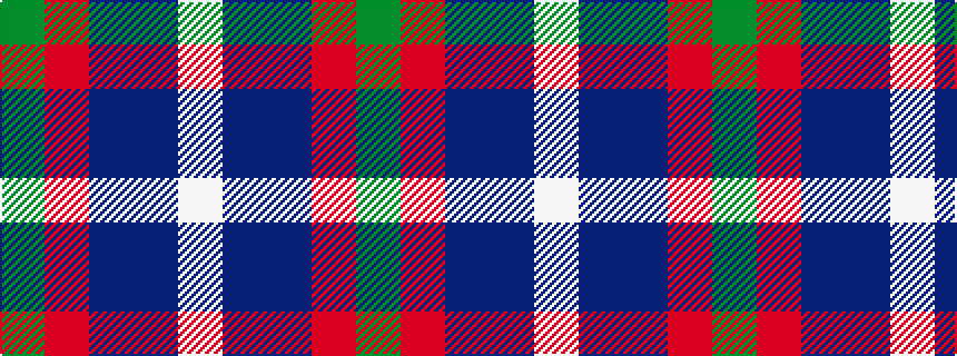 idealised woven sample of pattern GRBBW