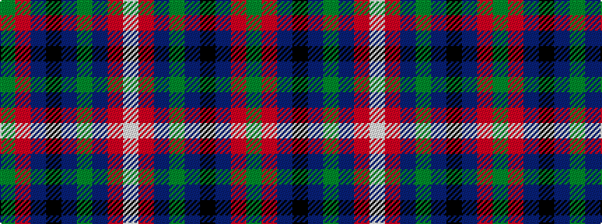 idealised woven sample of pattern GRBKBGBRW