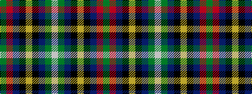 idealised woven sample of pattern GRBKYKBGW