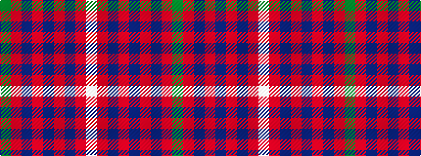 idealised woven sample of pattern GRBRBRBRW