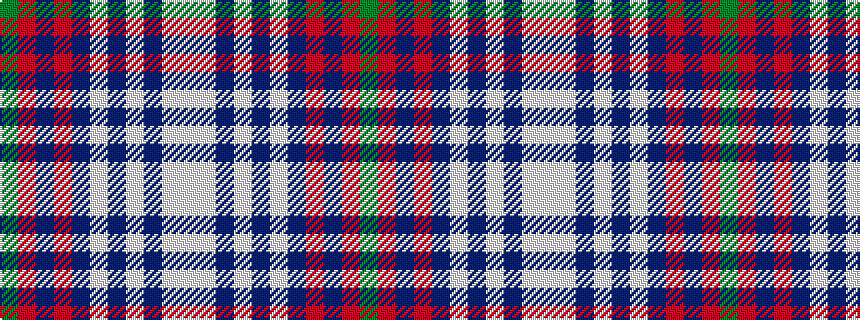 idealised woven sample of pattern GRBRBWBWBWW