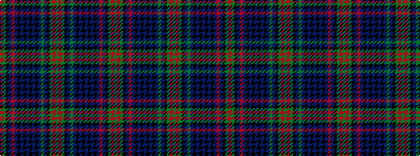 idealised woven sample of pattern GRGKBRBKBKBKBKBGBKGRGRGKBGBKBKBKBKBRBKGR
