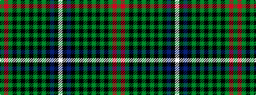 idealised woven sample of pattern GRGKGKGKGKGKBKW
