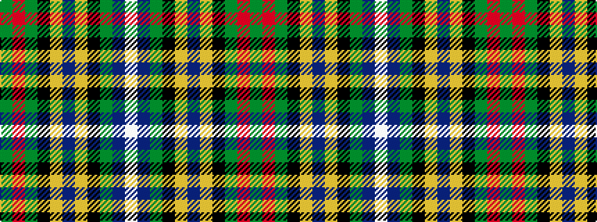 idealised woven sample of pattern GRGKYBYKGBW