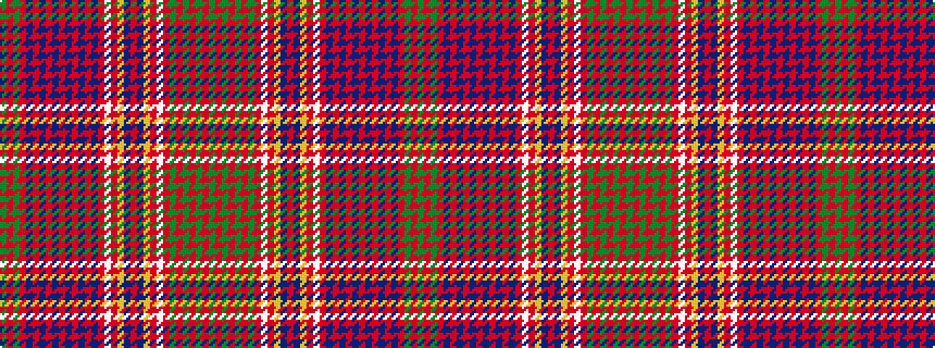 idealised woven sample of pattern GRGRBRBRBRBRBRBRWRYBRBYRWRGRGRGRG