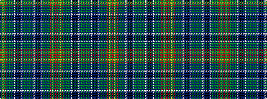 idealised woven sample of pattern GRGYGRGBGBGBWBKBKBWBGBGBGBGBWBKBKBWBGBGBGRGYGR