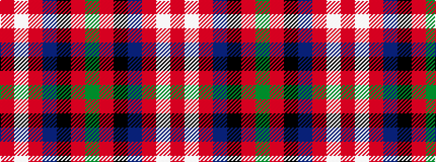 idealised woven sample of pattern GRKBRWR