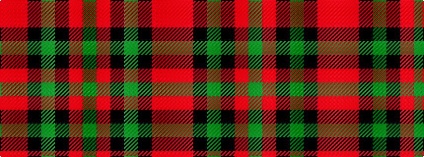 idealised woven sample of pattern GRKGKRR