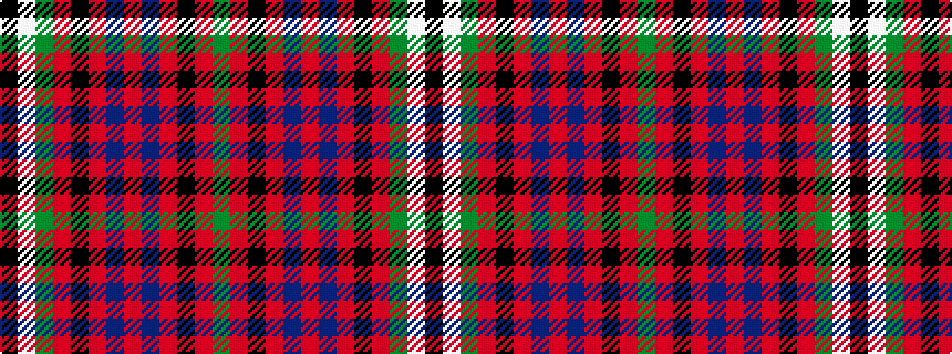 idealised woven sample of pattern GRKRBRBRKRGWK