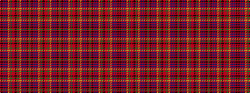 idealised woven sample of pattern GRKRBRBRYRGRRRKRGRYRBRBRKRGRKRBRBRYRGRKRRRGRYRBRBRKR