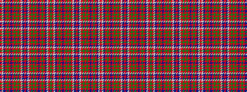 idealised woven sample of pattern GRWBRGRBRGRGRWBRBWRGRGRBRGRBWR