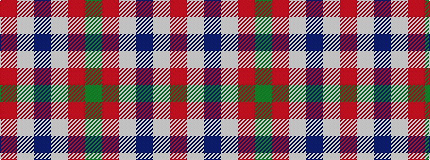 idealised woven sample of pattern GRWBWR