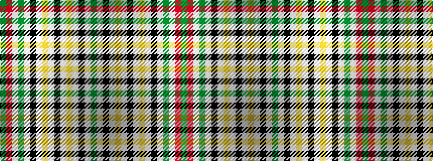 idealised woven sample of pattern GRWGWKWYWKWYWKWG